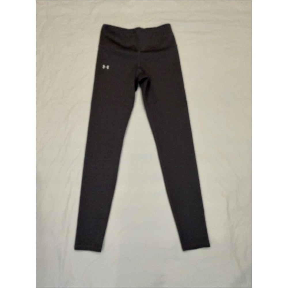 Under Armour Compression Leggings Women's Small Grey Cold Gear Phone Pocket
